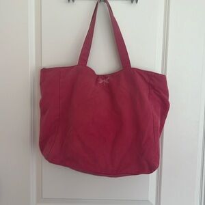 Pink and white Talbots bag.